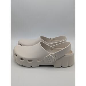 BIRKENSTOCK Birki Flow EVA Mens Size 11 Eggshell Clogs Slides 1027706 New
